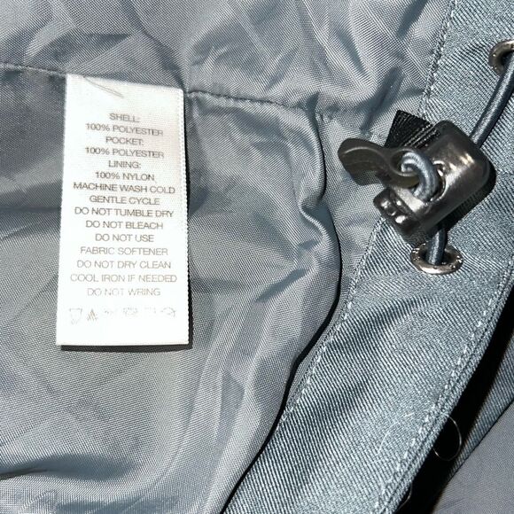 NWOT EMS Eastern Mountain Sports Mens Back Bay Rain Parka Grey Sz L - Picture 8 of 8